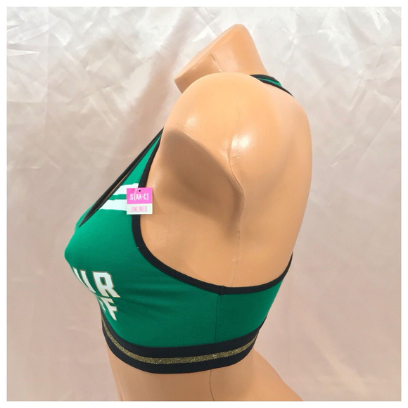 Victoria’s Secret PINK Jingle Your Bells Off Green holiday sports bra s small - Picture 2 of 3